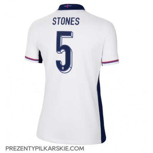 Stroje piłkarskie Anglia John Stones #5 Koszulka Podstawowej dla damskie ME 2024 Krótki Rękaw